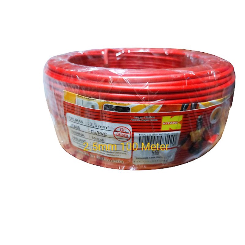 Kabel Nya 2.5 mm 100 Meter Kitani / NYA Kitani 2,5 mm 100 Meter