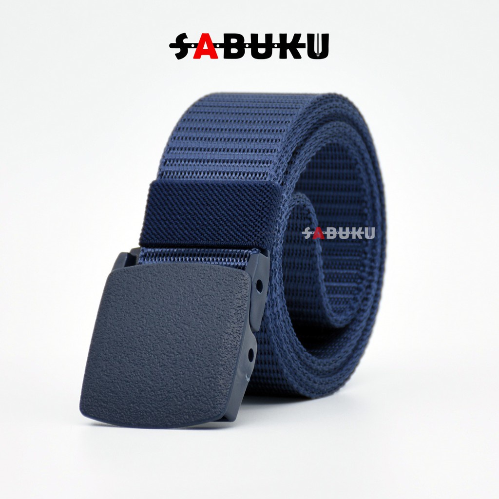 SERBI Sabuk Pria Keren Belt Canvas cowok Ikat Pinggang Pria Canvas Tactical Military Belt Sabuk Pria Anti Metal Detector MBT319