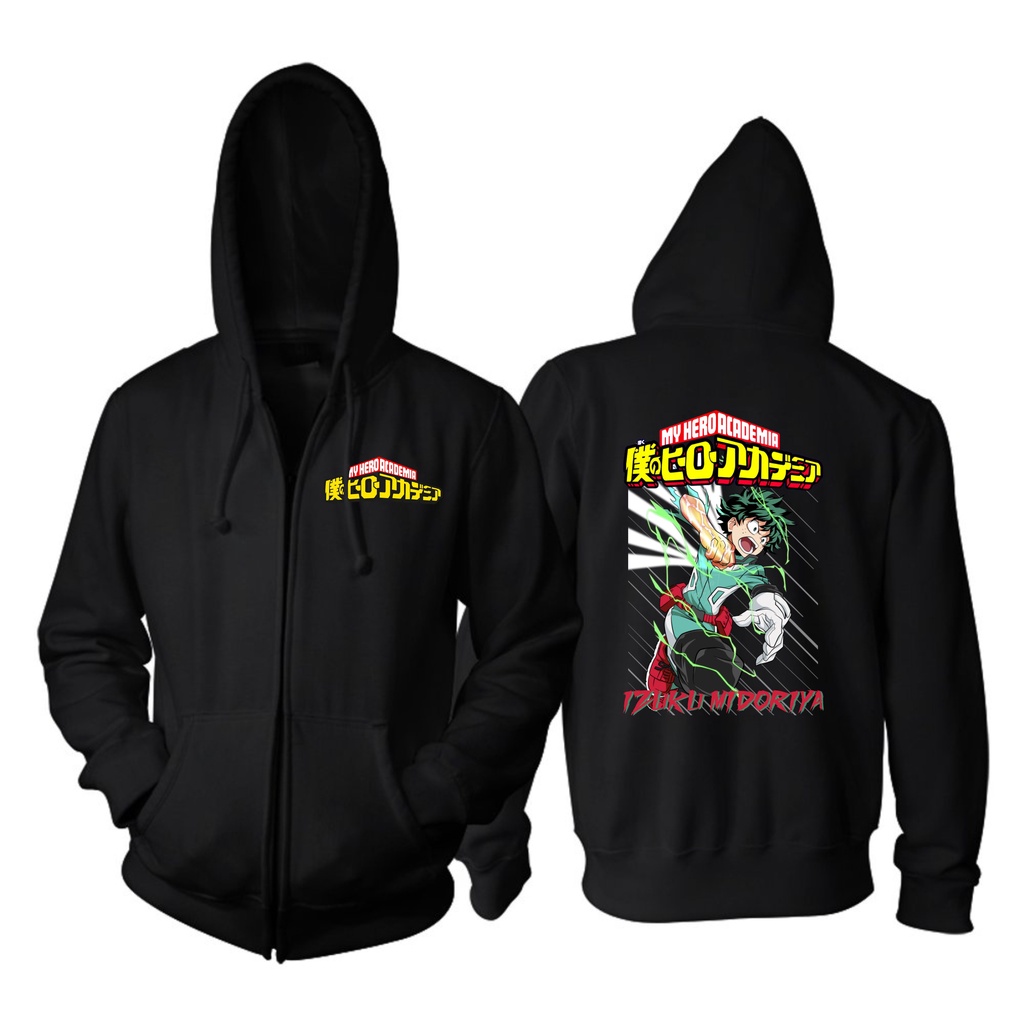 JAKET ZIPPER ANIME MY HERO ACADEMIA IZUKU MIDORIYA BIG SIZE JUMBO