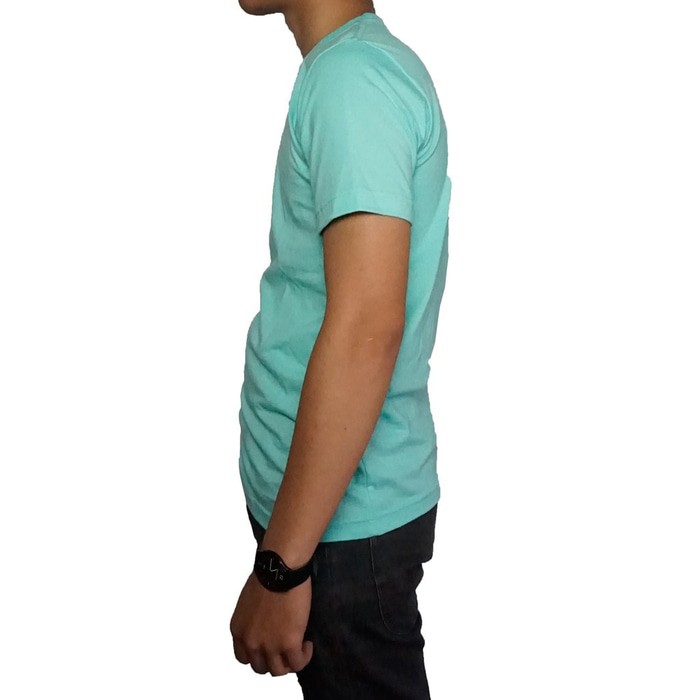 Best Quality Naga Clothing Baju Kaos Polos HIJAU TOSCA MUDA 1000%