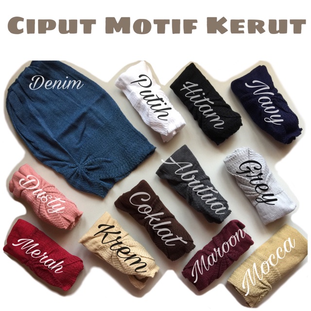 Ciput Motif Kerut