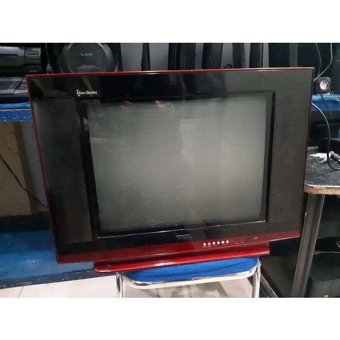 TCL 21M83US TV Tabung 21 inch CRT Extra Slimflat Color - Televisi Layar Kaca - Siaran Analog / Belum