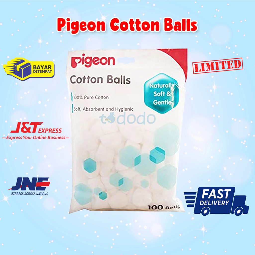 Pigeon Cotton Ball 100pcs - Kapas Bulat