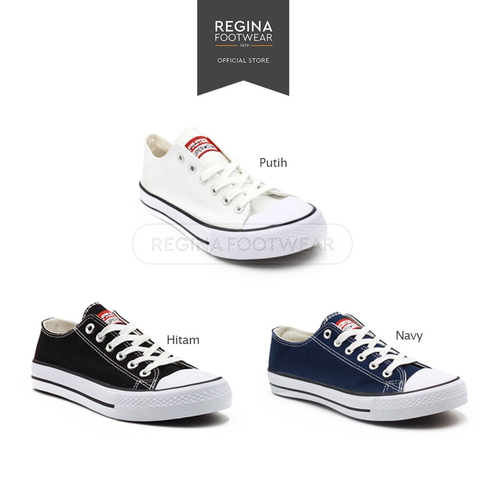 Faster - Sepatu Sneakers Casual Kanvas Pria 1603-01 Size 40-45