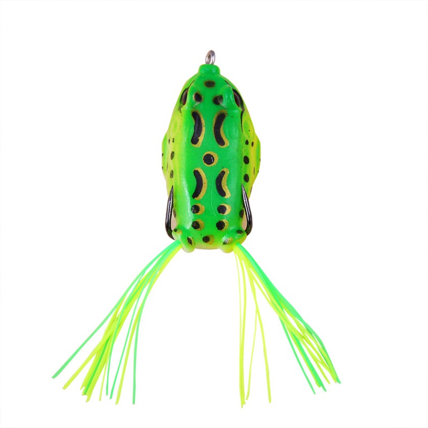 1Pcs Soft Frog Umpan Pancing Swimbait Fishing Lure 4cm/5cm/5.5cm Bass Wobbler Kail Memancing Ikan With Feather Bait Floating Tackle