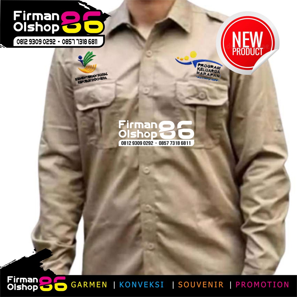 BIG SIZE KEMEJA PKH | KEMEJA KEMENSOS | BAJU PKH | BAJU KEMENSOS | SERAGAM PKH KEMENSOS | KEMEJA PKH