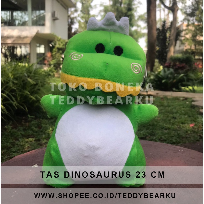 TERMURAH! Boneka TAS DINOSAURUS SELEMPANG PLUSH BAG (TAS DINO Kartun Jepang Korea Hadiah Kado LUCU)