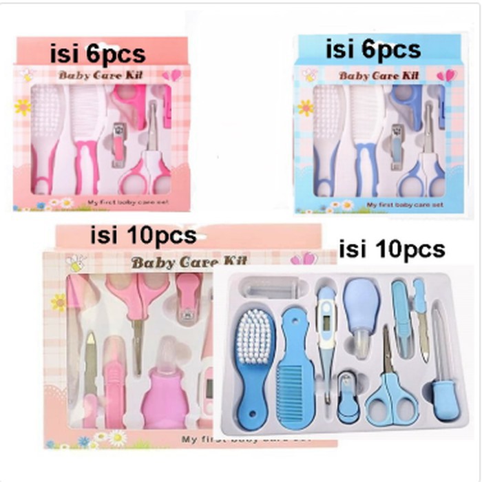 Perlengkapan Bayi Set Newborn Baby Care Grooming Kit Newborn Gift Baby Kit Baby Care Kit Set 6 Pcs / 10 Pcs / 13 Pcs Gunting Kuku Termometer Sisir Bayi Baby Kit Baby Set Hadiah Bayi