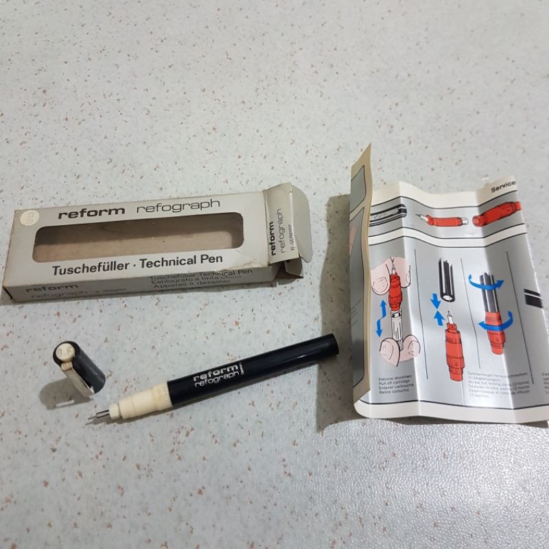 

Sejenis rotring staedtler technical pen pulpen gambar Reform 0.6 Jerman Barat NOS