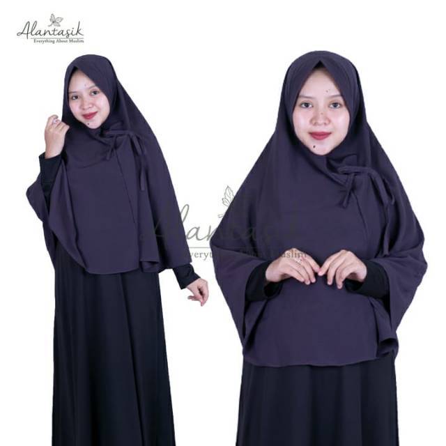 Alantasik - Pet antem jilbab aurora L  wolpeach  / jilbab  hijab wolfis jumbo R.25