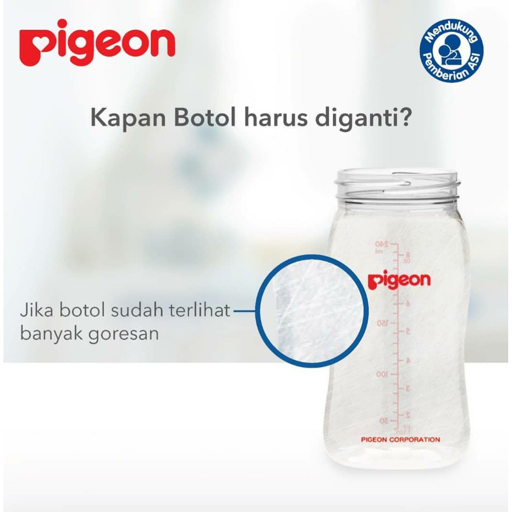 Sparepart Body Botol Susu Pigeon / Hanya Bagian Botol Saja