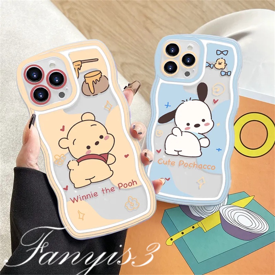 Redmi 12C A1 10C 10A 10 9 9A 9C 9T Note 11 Pro+ 11s 11 10s 10 9s 9 8 Pro Poco X4Pro X3 Pro X3NFC M4 Mi 11 Lite 10TPro Cute Pochacco Winnie the Pooh Phone Case Soft Protective Cover