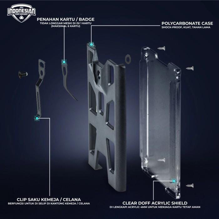 

Icops Polycarbonate Card Holder - Dengan Lanyard