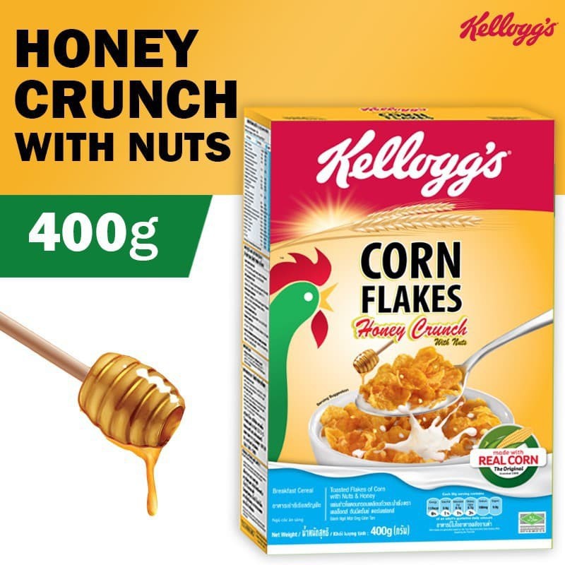 

Kelloggs Corn Flakes Honey Crunch 400g / kelloggs corn flakes 400g