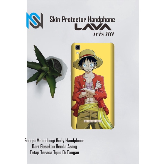 Isi 2pcs Garskin Hp Lava iris 80 Motif anime - Free Custom Motif