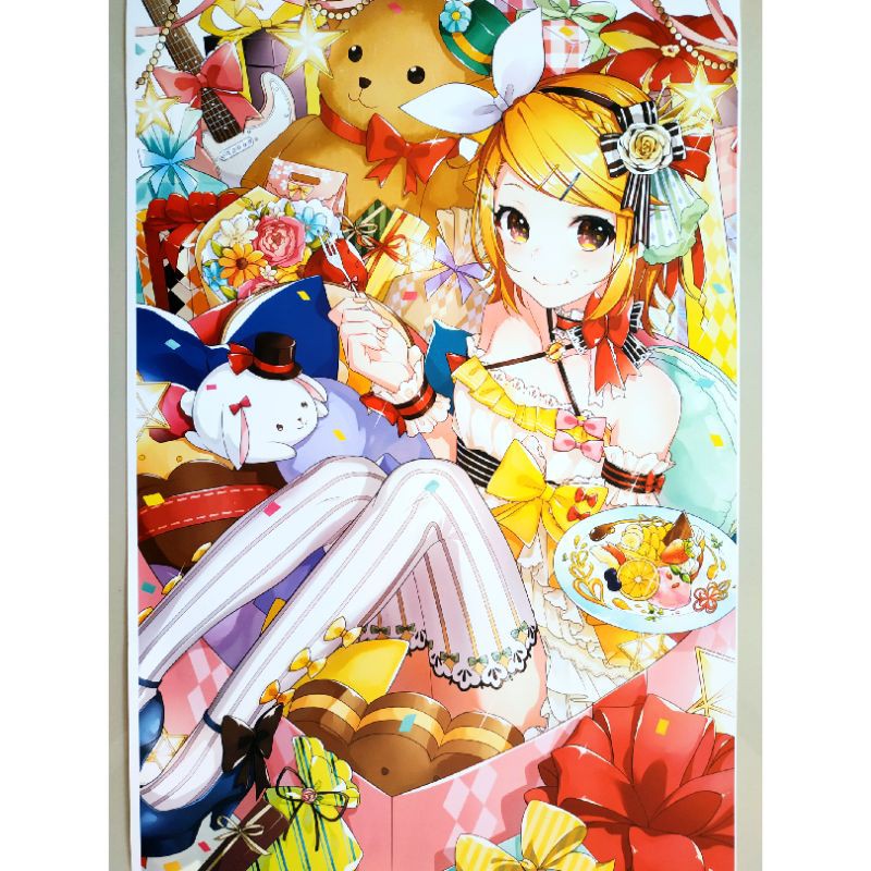 Poster Kagamine Rin 3 Vocaloid Merchandise