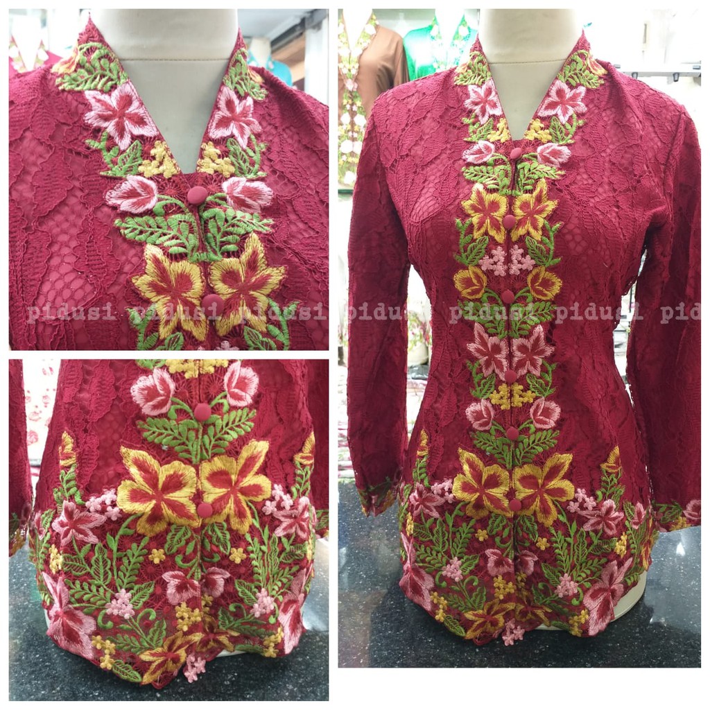 TERBARU KEBAYA BROKAT BORDIR / KEBAYA BROKAT BORDIR PREMIUM / KEBAYA BROKAT BORDIR FORMAL