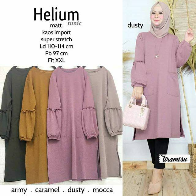 tunik kaos import terbaru recommended, helium
