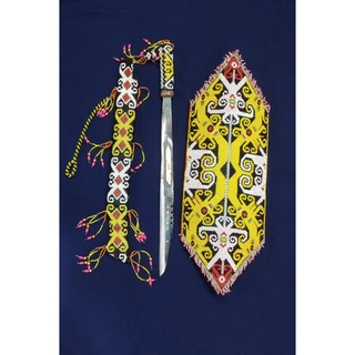 Jual Set Tameng Manik Dan Mandau Manik Dayak Kalimantan | Shopee Indonesia