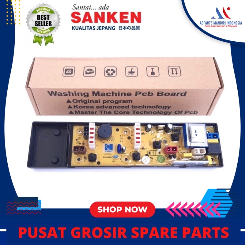 SANKEN AWS-S803 / AW-S805 modul pcb mesin cuci Top Loading ( 11210510 )