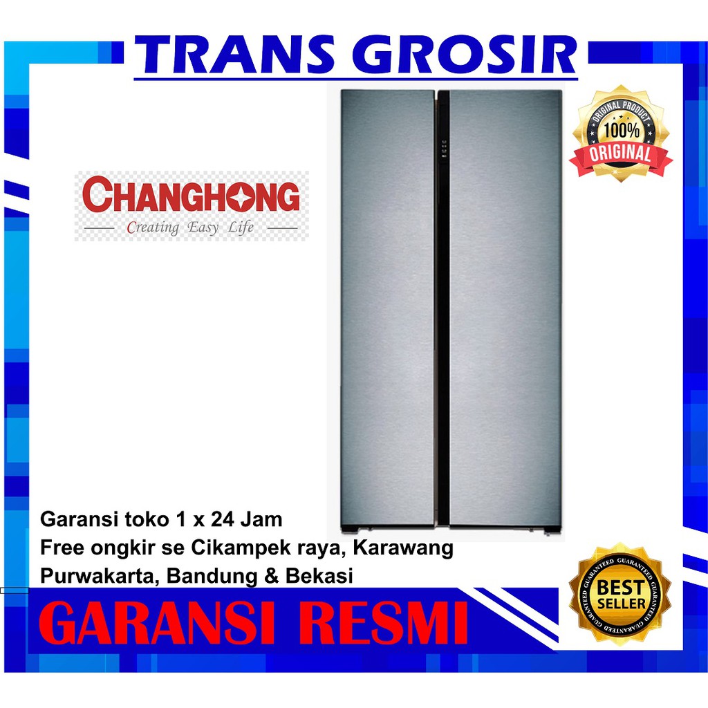 KULKAS CHANGHONG CRF 680 SIDE BY SIDE