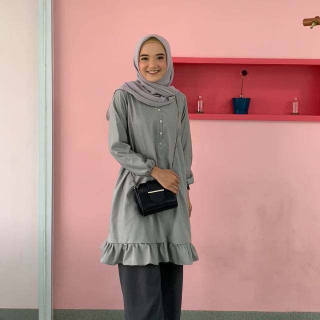 BAJU ATASAN WANITA TUNIK LENGAN PANJANG RERE TUNIK KATUN TOYOBO