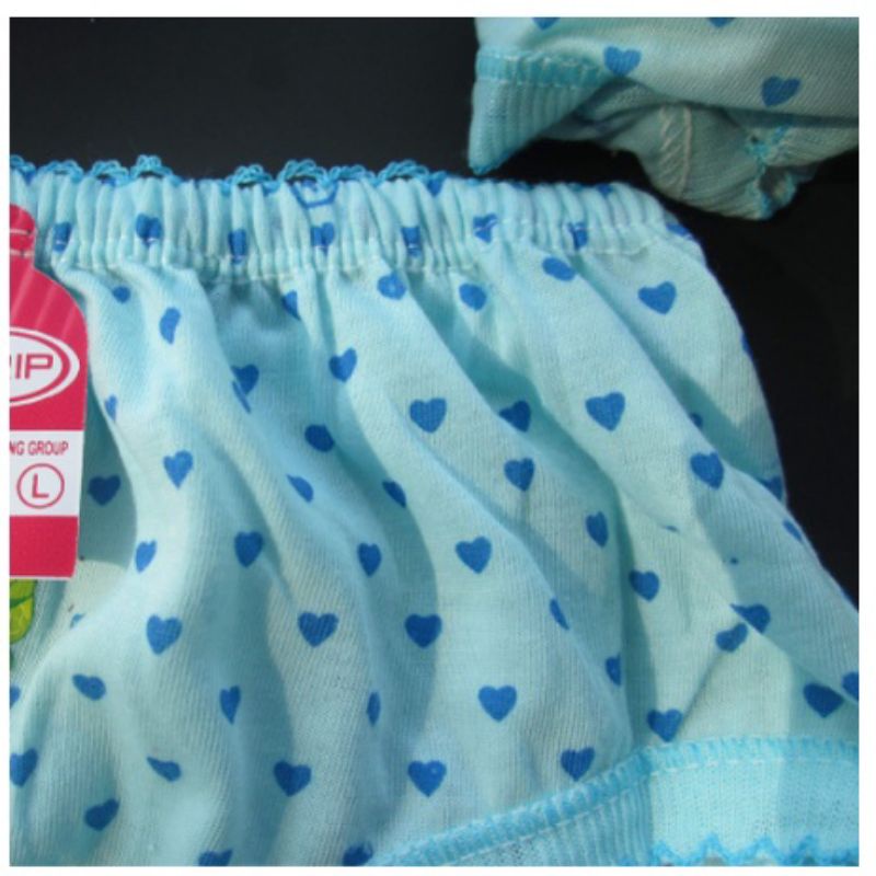 12 pcs celana dalam anak cewek karakter murah merk mirip bahan katun motif polkadot