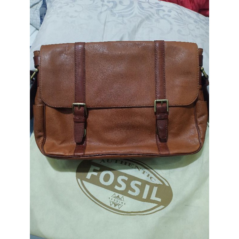 FOSSIL MEN BAG tas laptop preloved like new