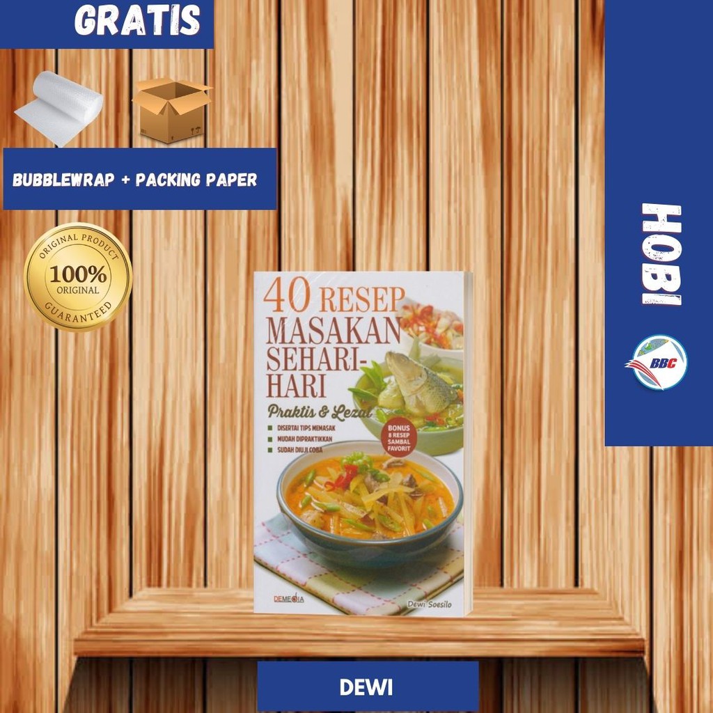 Jual BUKU 40 RESEP MASAKAN SEHARI-HARI : PRAKTIS & LEZAT | Shopee Indonesia