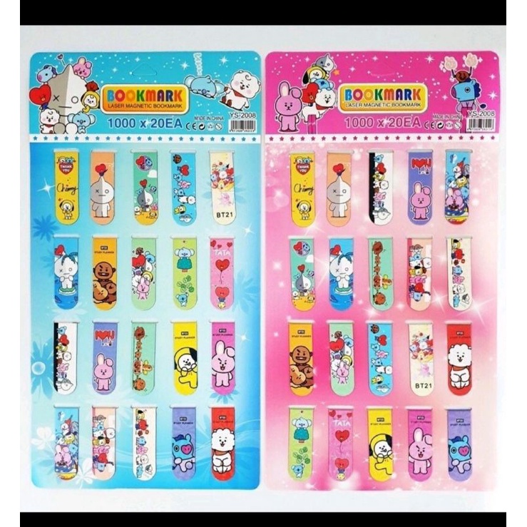 

Pembatas buku magnetik 1 pack isi 20 psc