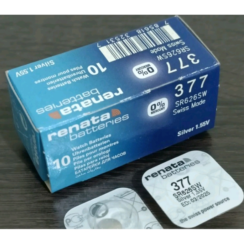 Baterai jam tangan renata 626 Batre RENATA SR626 377 626 batray