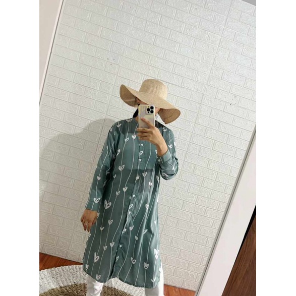 TUNIK KEMEJA RAYON PREMIUM BUSUI FRIENDLY