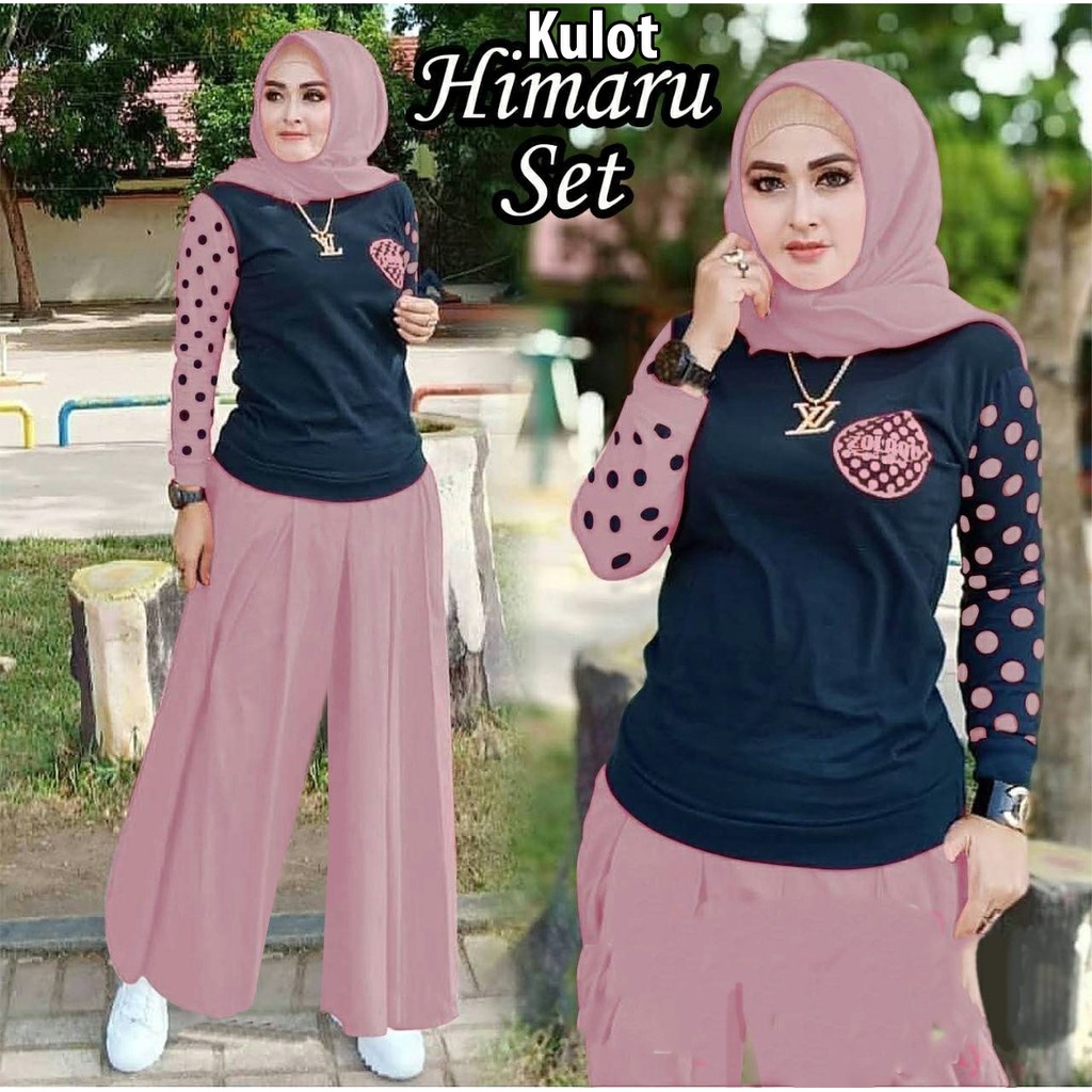 SET KULOT HIMARU mF / SETELAN KULOT WANITA