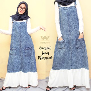  Overall  Jeans  Cantik Baju  kodok Bahan Jeans  DRFashion 