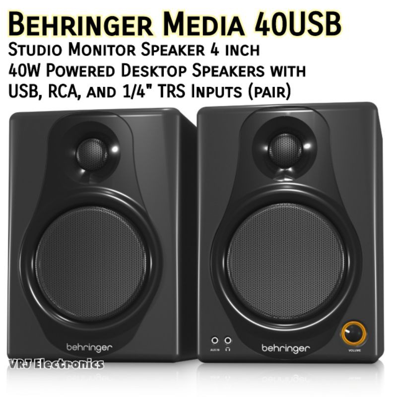 Monitor Speaker Behringer Media 40USB 4 inch Studio Monitor 40 USB