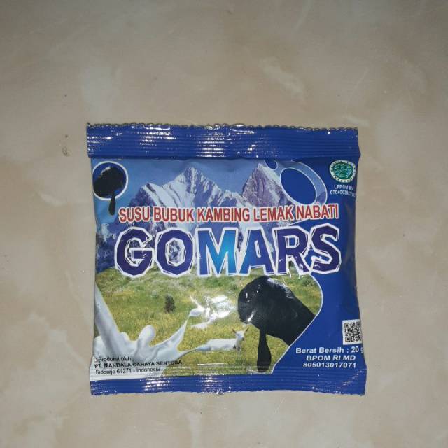 

GOMARS SACHET - GOMARS SASET, Susu Kambing Etawa Bubuk Gomars sachet - gomars - susu gomars