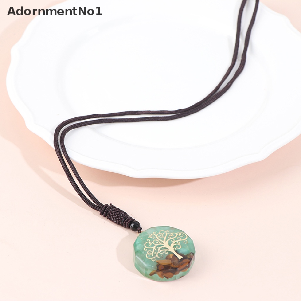 (AdornmentNo1) Orgonite Liontin Batu Giok Mata Harimau Untuk Aksesoris Kalung / Perhiasan