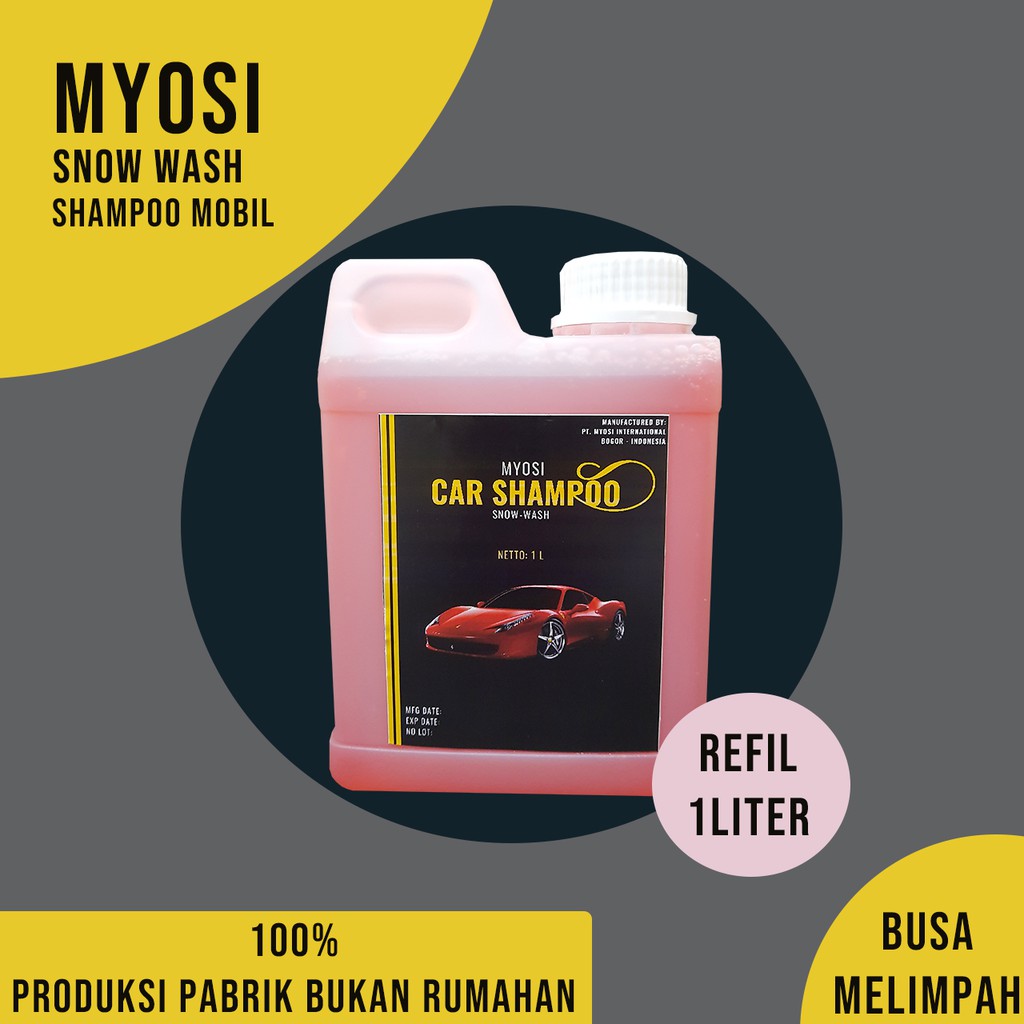 Myosi Snow Wash Sampo Cuci Motor / Mobil Sabun Salju 1 Liter Shopee