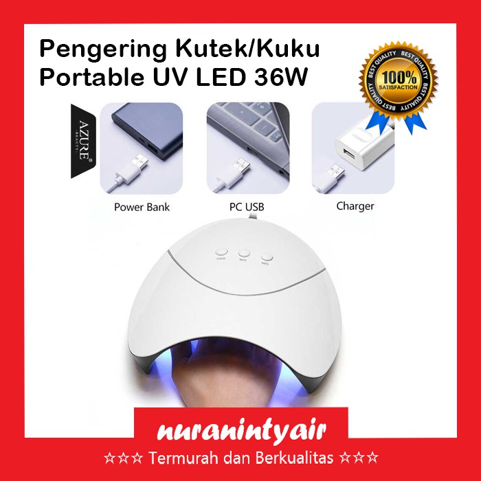 Pengering Kuku Portable UV Nail Dryer 36W UV Lamp Nail Pengering Kutek