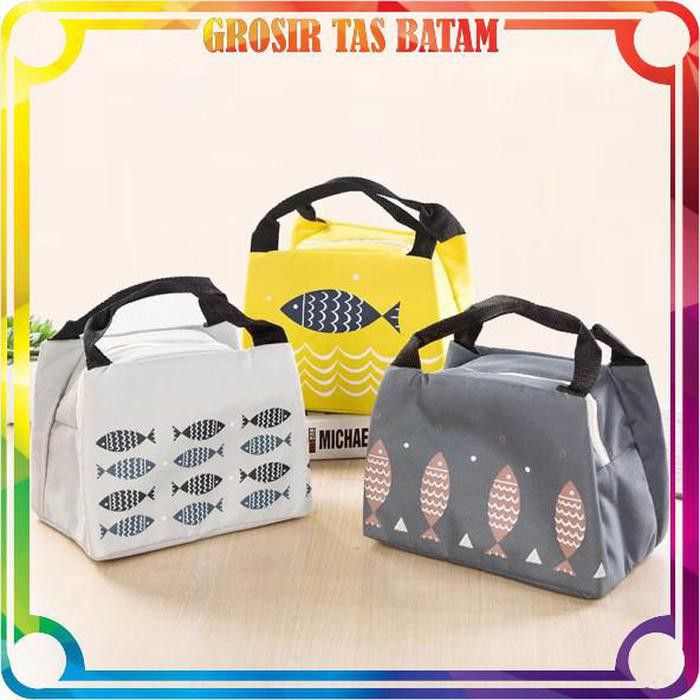 

lidya_viani R022 Tas Bekal Piknik Lunch Cooler Bag Hand Bag Bento Import Tas Batam Cod