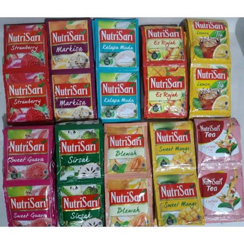 

❤ Nutrisari rencengan isi 10 sachet| Banyak Rasa ❤