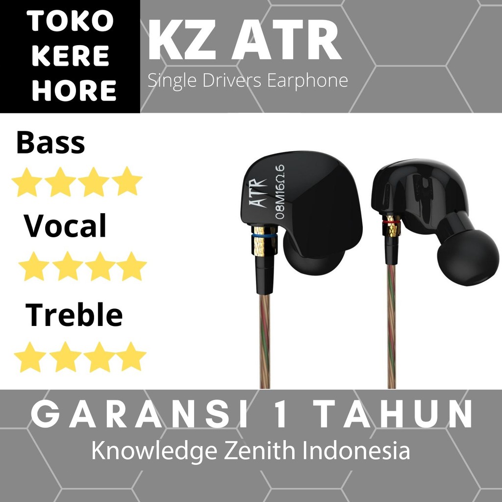 Knowledge Zenith HiFi Earphones Microphone Edition - KZ-ATR