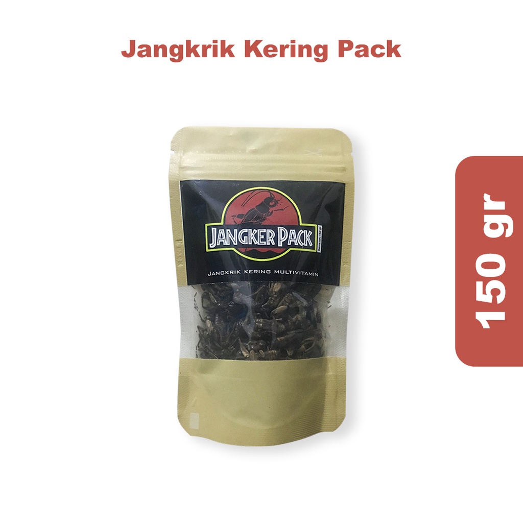 Jangker Pack 150gr / Jangkrik Kering / Pakan Reptil dan Predator / Channa / Gecko / Sugar Glider / L
