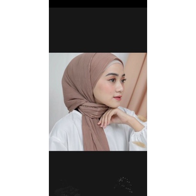 New arrival pashmina plisket full plated tanpa garis tengah/daily hijab pashmina kekinian terbaru 20