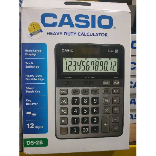 

Casio calculator DS-2B 12digit original bergaransi