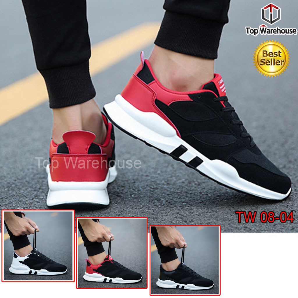 Sepatu Sneakers Import TW08-04 Olahraga Kasual Outdoor Fashion Running Shoes Sneakers Pria[FR