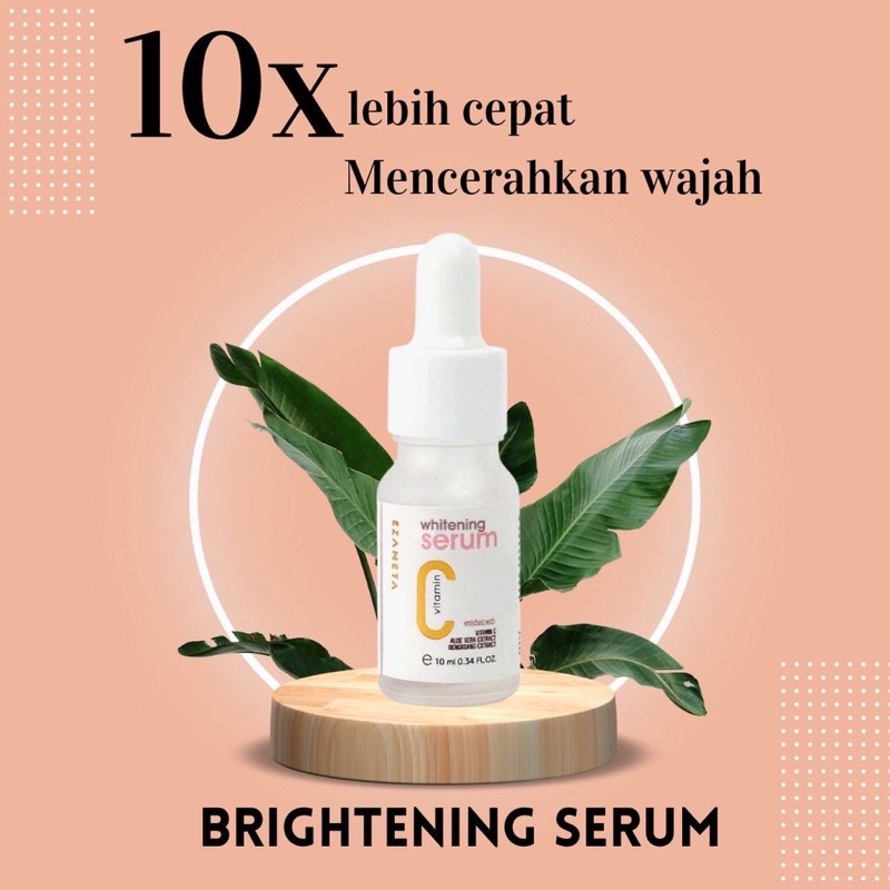 WHITENING SERUM EZANETA BPOM SERUM MENCERAHKAN WAJAH SERUM AUTO GLOWING SERUM VITAMIN C TERMURAH/PROMO/COD/FREE ONGKIR