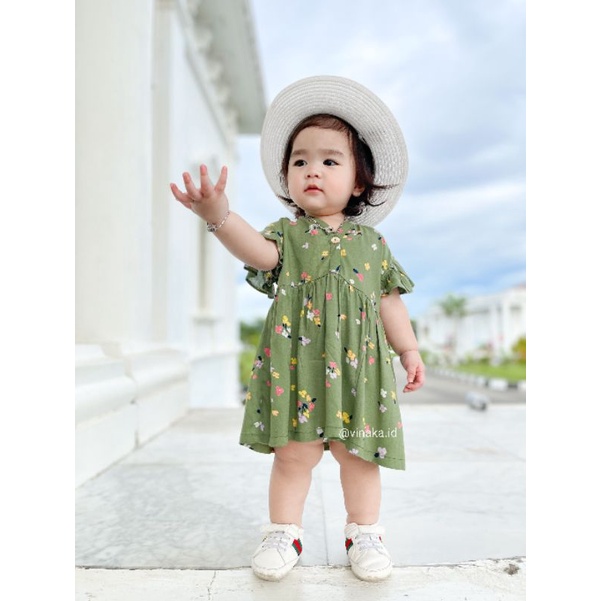 DRESS BAYI USIA 0-18 BULAN ( RAYON PREMIUM) &quot;Callia Baby Dress&quot;