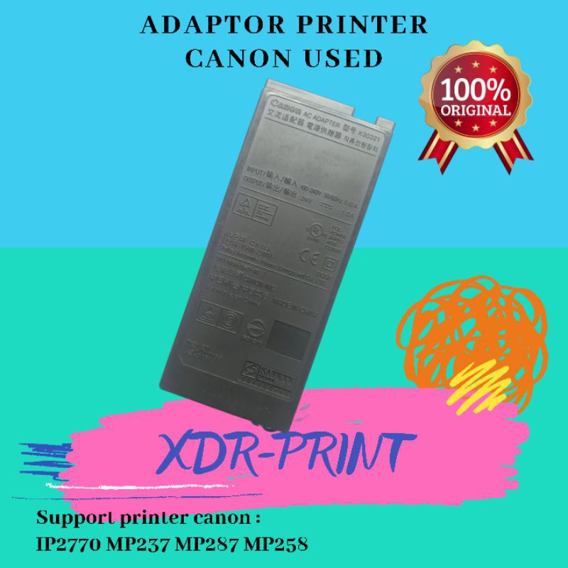 Adaptor printer canon ip2770 power supplay printer canon ip2770 bekas like new