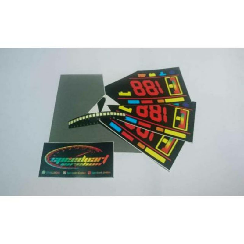 STIKER WARNA SPEEDOMETER BAJAJ PULSAR 180 200 220